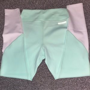 Ivy Park leggings in Mint green w/white